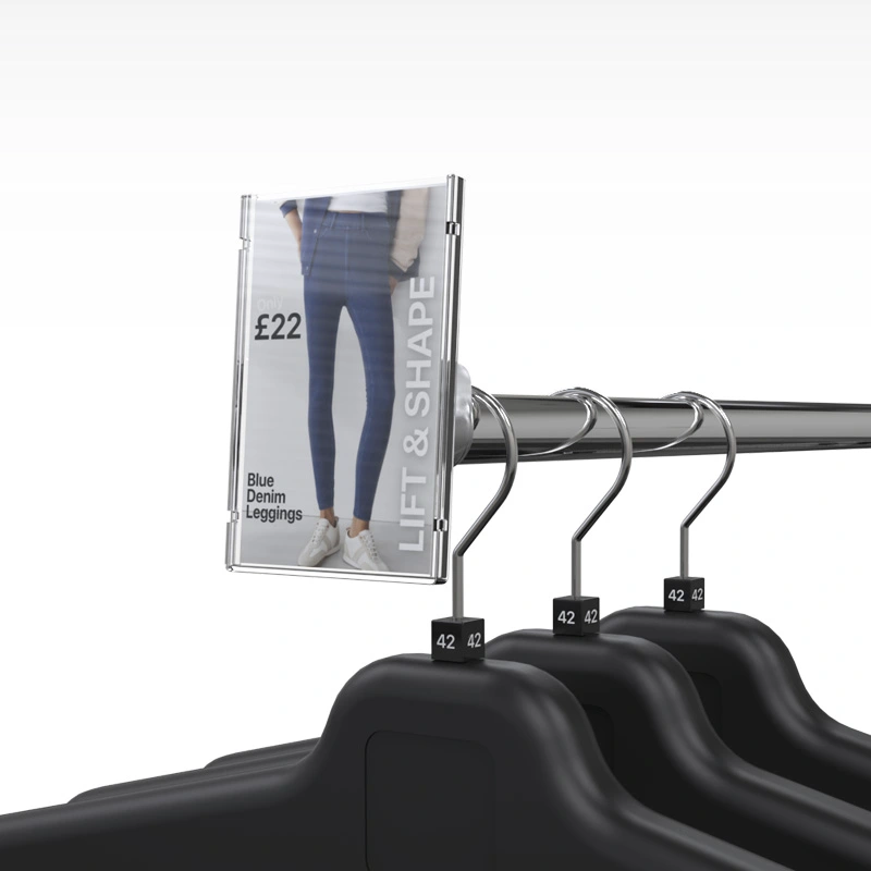 85 x 55 shield front view on rail arm with hangers-1