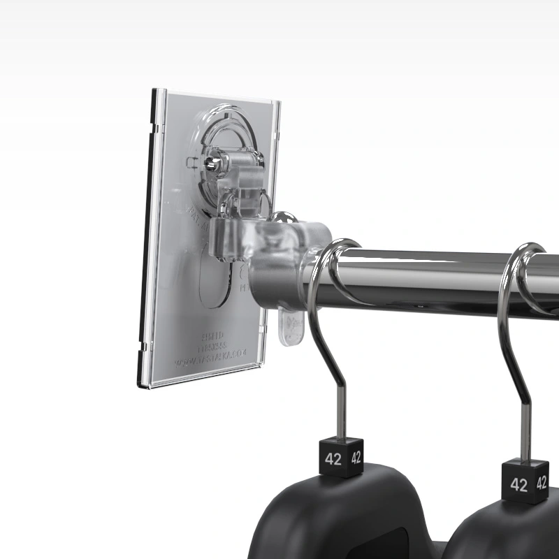 85 x 55 shield rear view on rail arm with hangers